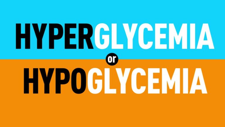 Difference Between Hypoglycemia And Hyperglycemia With Table Core