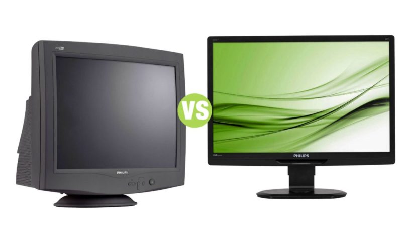 Difference between CRT and LCD