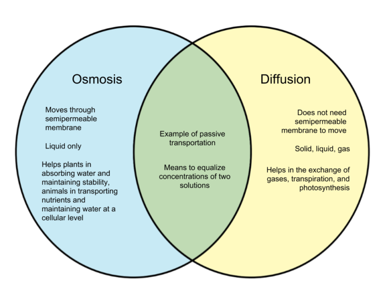 Simple Diffusion Vs Facilitated Diffusion Vs Osmosis