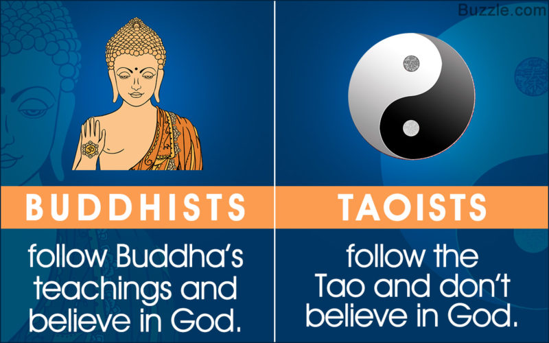 difference between buddhism and taoism