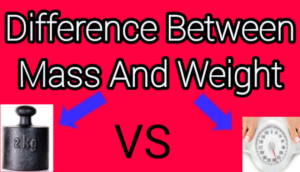 7 Critical Difference Between Mass And Weight With Example - Core ...